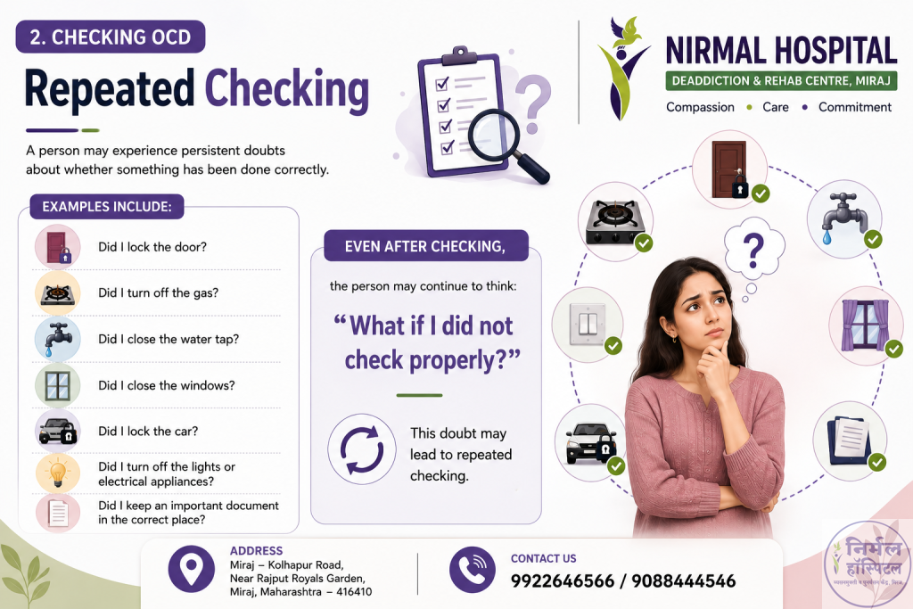 3. Obsessive Compulsive Disorder (OCD): Symptoms, Causes & Diagnosis Checking OCD – Repeated Checking