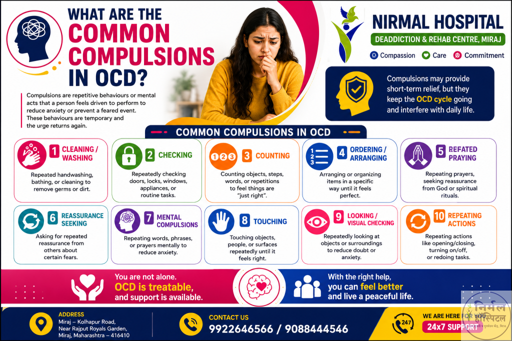 3. Obsessive Compulsive Disorder (OCD): Symptoms, Causes & Diagnosis https://nirmalhospitalmiraj.com/obsessive-compulsive-disorder-ocd/