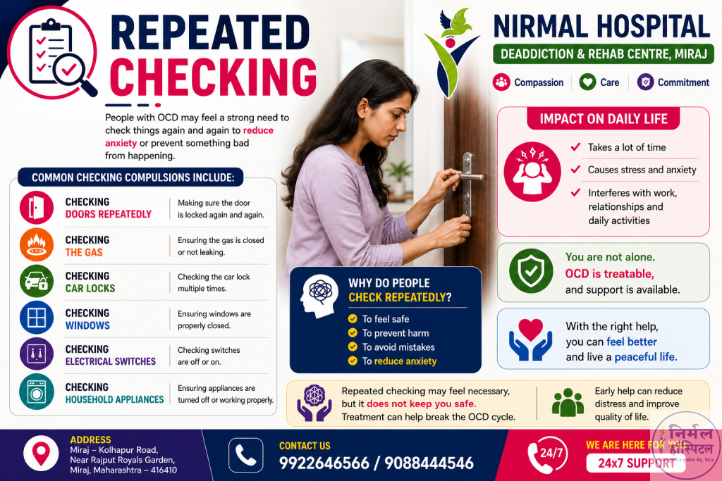 3. Obsessive Compulsive Disorder (OCD): Symptoms, Causes & Diagnosis Repeated Checking