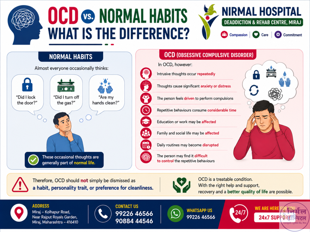 3. Obsessive Compulsive Disorder (OCD): Symptoms, Causes & Diagnosis OCD vs. Normal Habits: What Is the Difference?