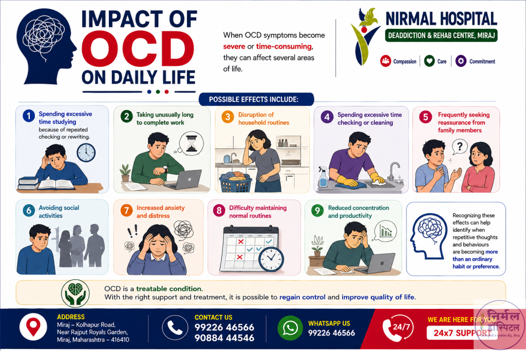 3. Obsessive Compulsive Disorder (OCD): Symptoms, Causes & Diagnosis Impact of OCD on Daily Life