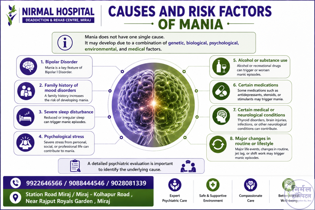 Causes and Risk Factors of Mania