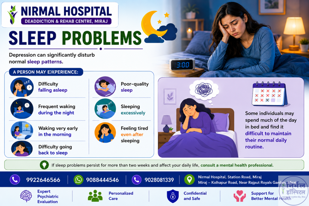 5. Depression: Symptoms, Causes, Types, Diagnosis and Mental Health Awareness Sleep Problems