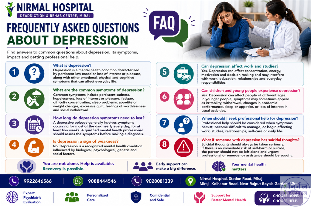 5. Depression: Symptoms, Causes, Types, Diagnosis and Mental Health Awareness Frequently Asked Questions About Depression