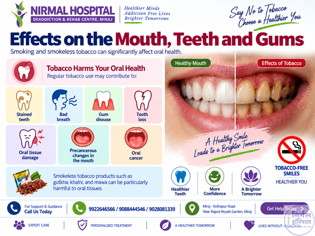 4. Nicotine Addiction: 8 Causes, Effects & Withdrawal Symptoms Effects on the Mouth, Teeth and Gums
