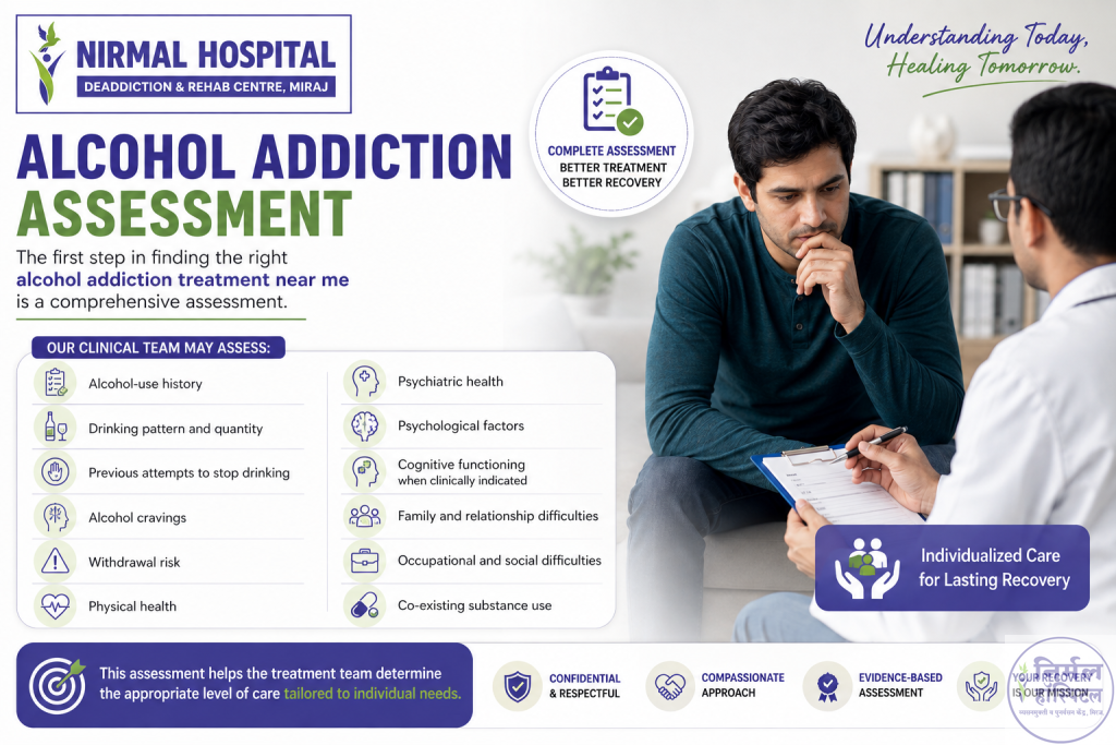 Trusted Alcohol Addiction Treatment Near Me | Nirmal Hospital Alcohol Addiction Assessment