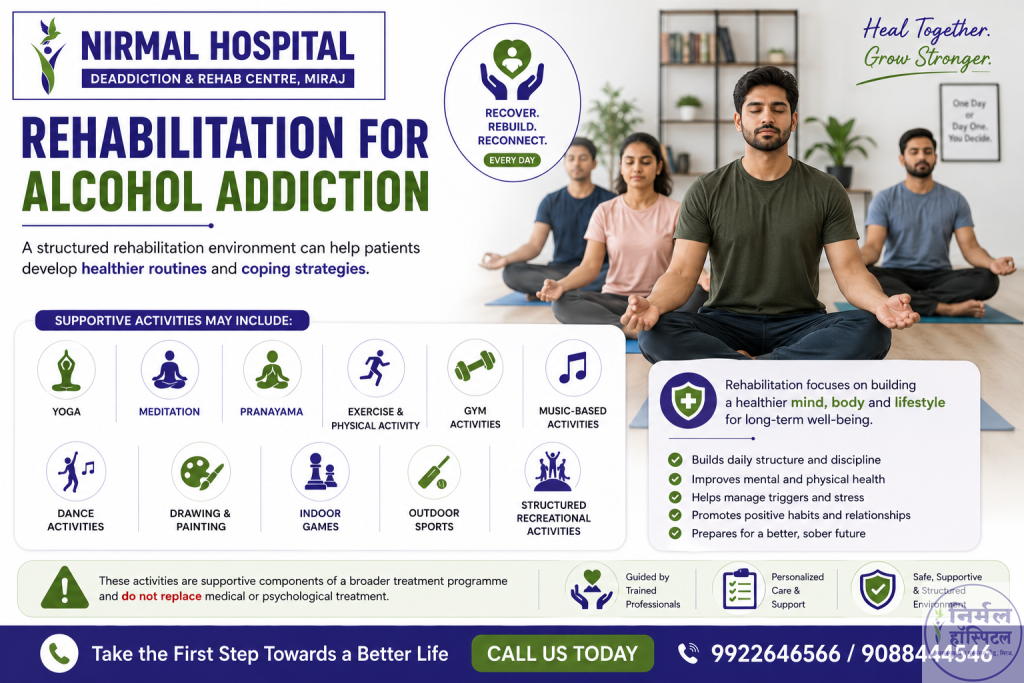 Trusted Alcohol Addiction Treatment Near Me | Nirmal Hospital Rehabilitation for Alcohol Addiction