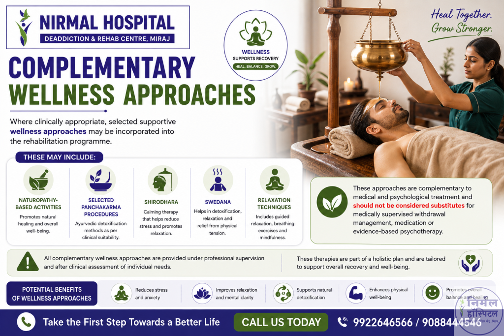 Trusted Alcohol Addiction Treatment Near Me | Nirmal Hospital Complementary Wellness Approaches