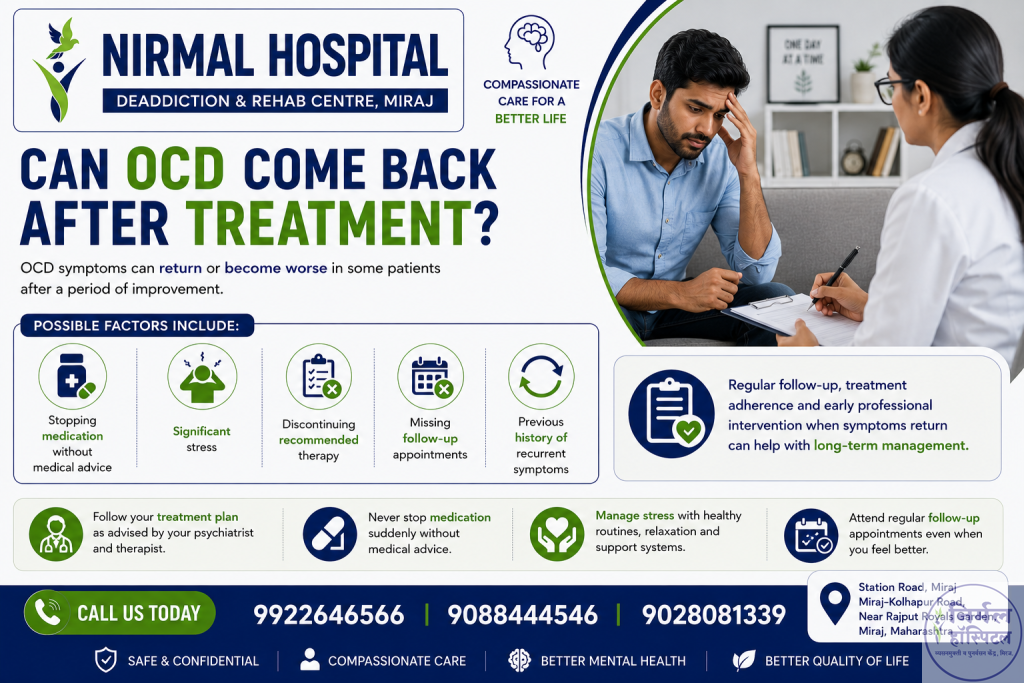 3. Effective OCD Treatment Near Me | Expert Care at Nirmal Hospital Can OCD Come Back After Treatment?
