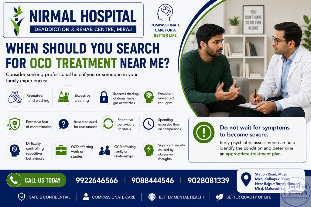 3. Effective OCD Treatment Near Me | Expert Care at Nirmal Hospital When Should You Search for OCD Treatment Near Me?