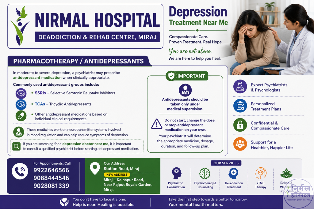 5. Depression Treatment Near Me | Psychiatrist & Depression Care Pharmacotherapy / Antidepressants