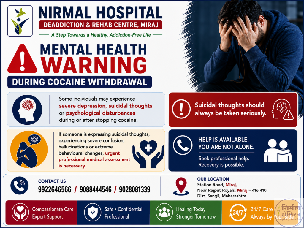 Mental Health Warning During Cocaine Withdrawal