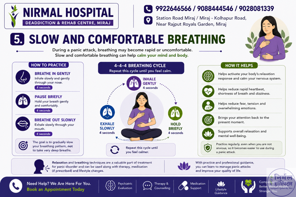 10. Panic Disorder Treatment & Management Slow and Comfortable Breathing