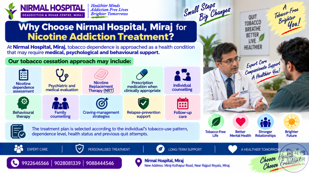 Nicotine (Tobacco,Gutkha & Cigarette) Addiction Treatment Nicotine Addiction Treatment?