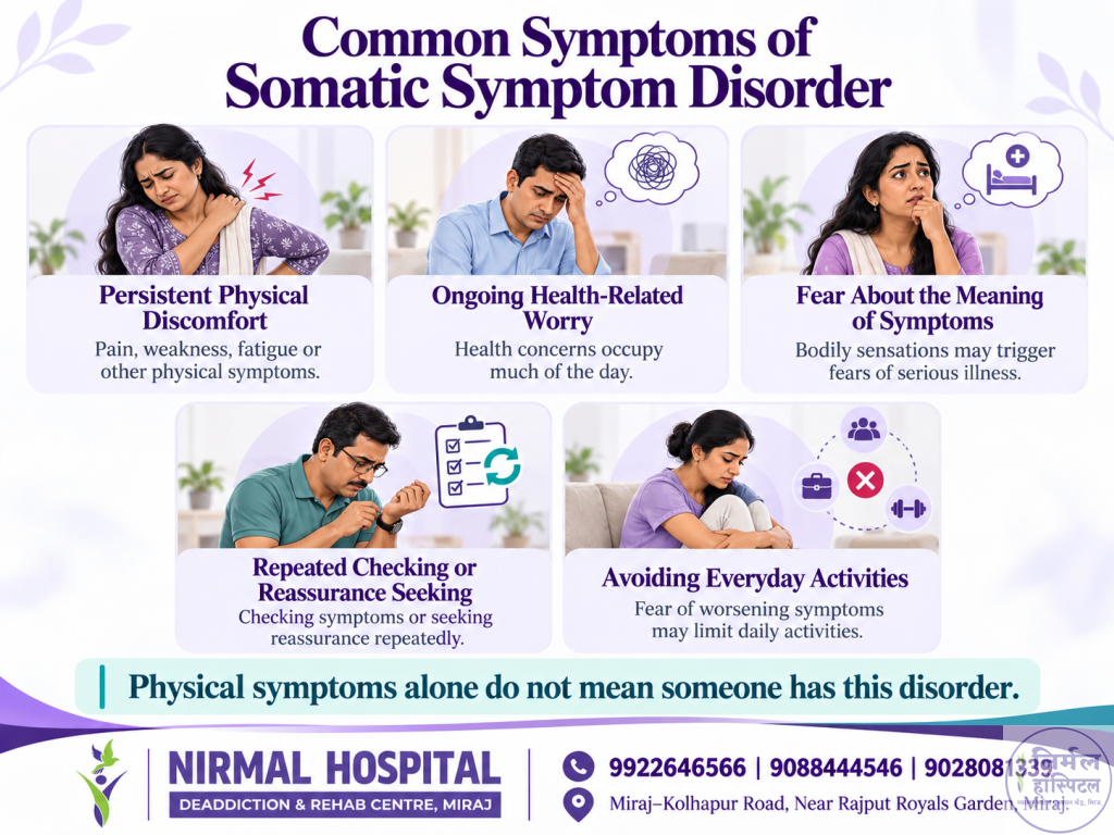 Common Symptoms of Somatic Symptom Disorder