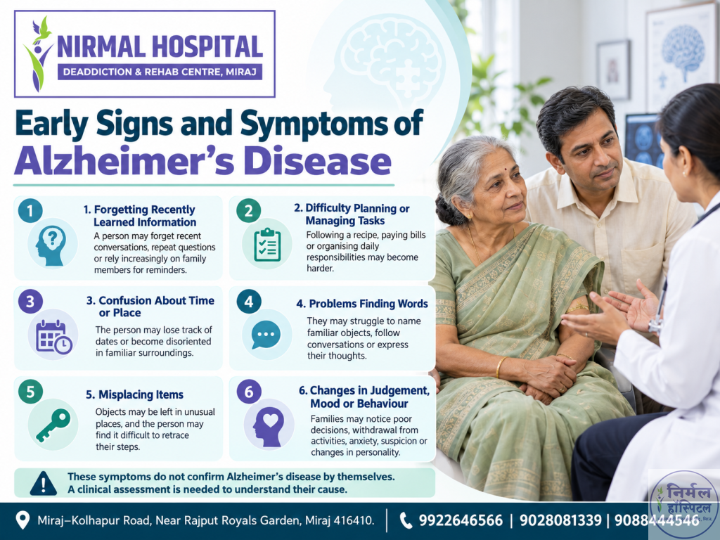 Alzheimer’s Disease: Symptoms, Diagnosis and Treatment in Miraj Early Signs and Symptoms of Alzheimer’s Disease
