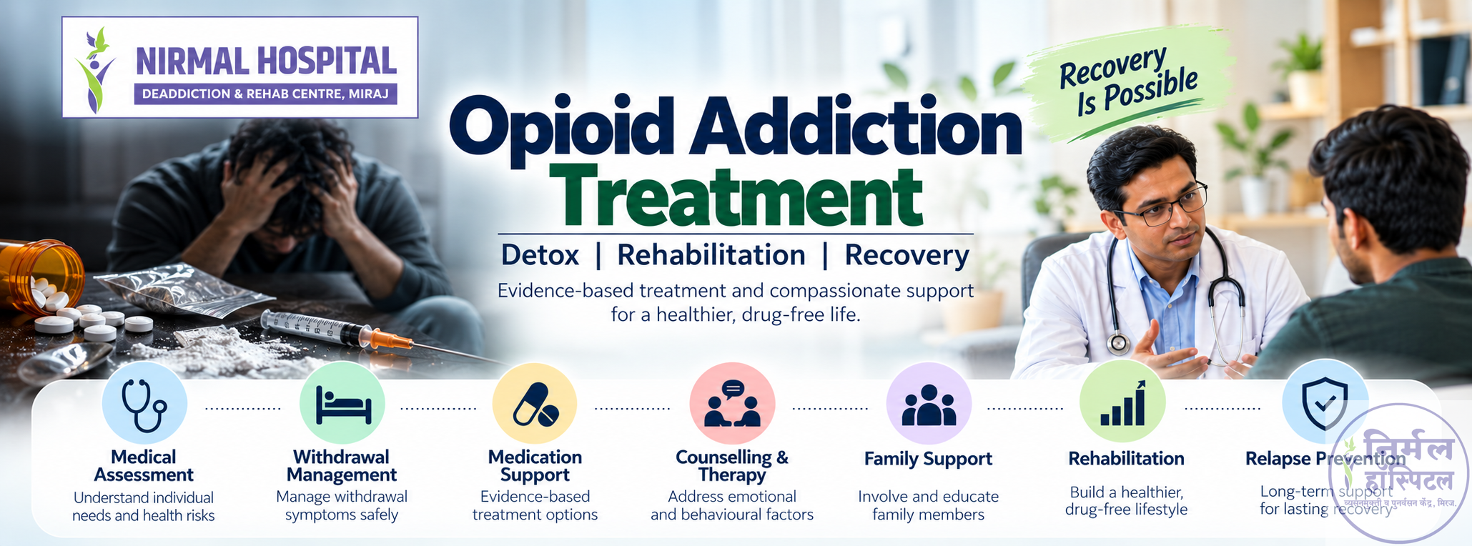 Opioid addiction treatment in Miraj